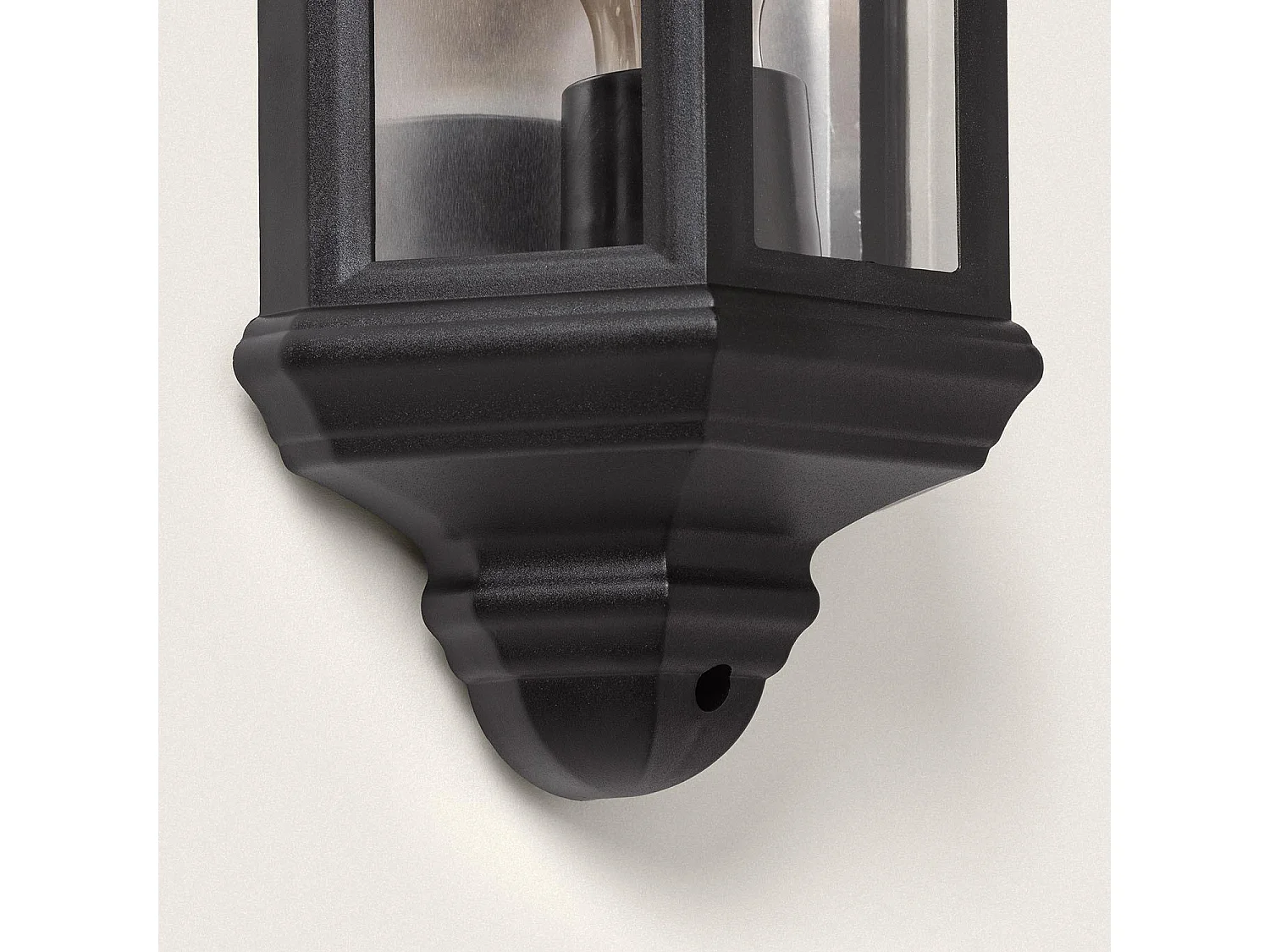 Aplique de Pared Exterior PC Newquay Negro