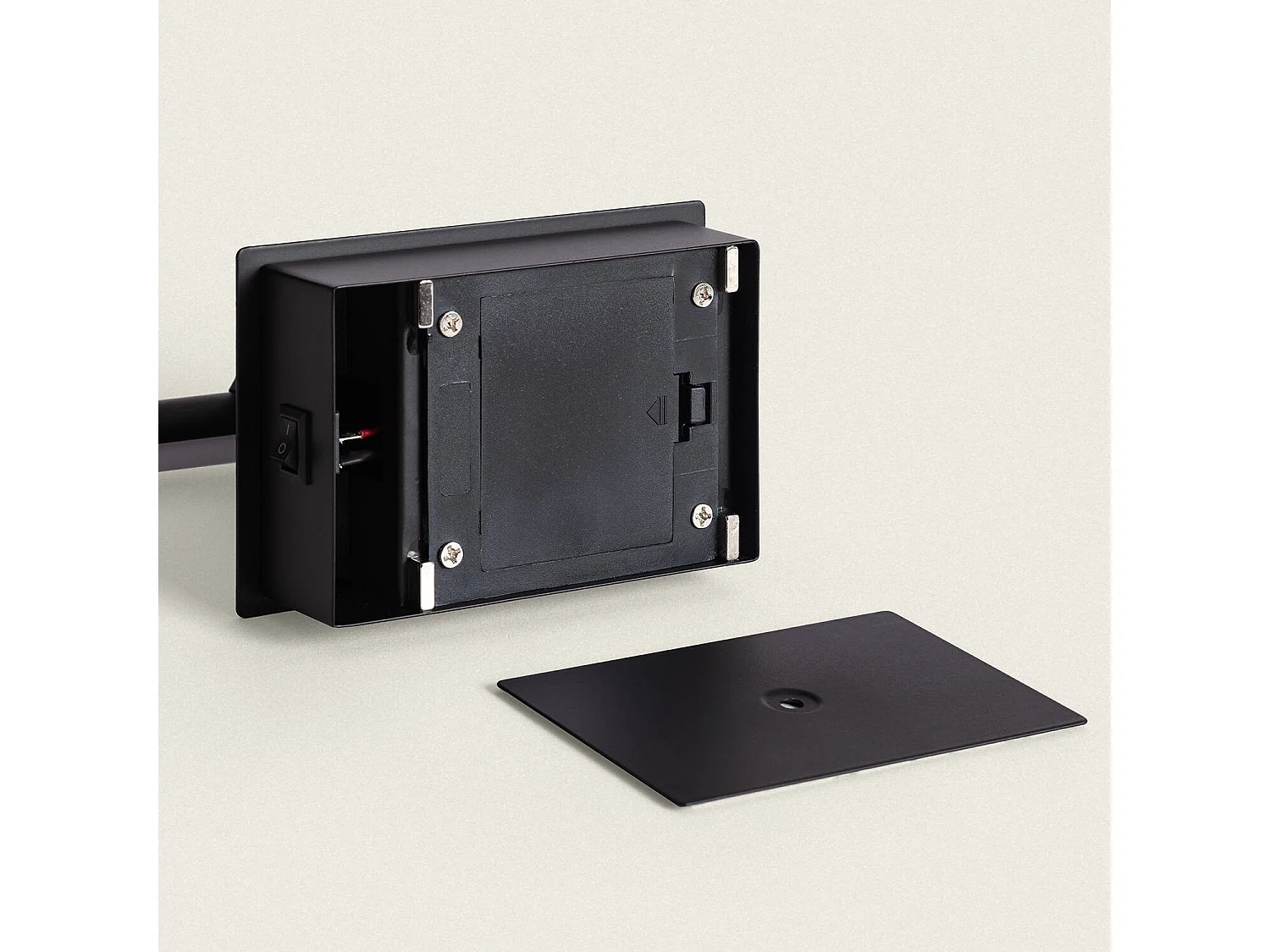 Aplique para Cuadros LED 1.6W Slimlight con Batería Negro Mate