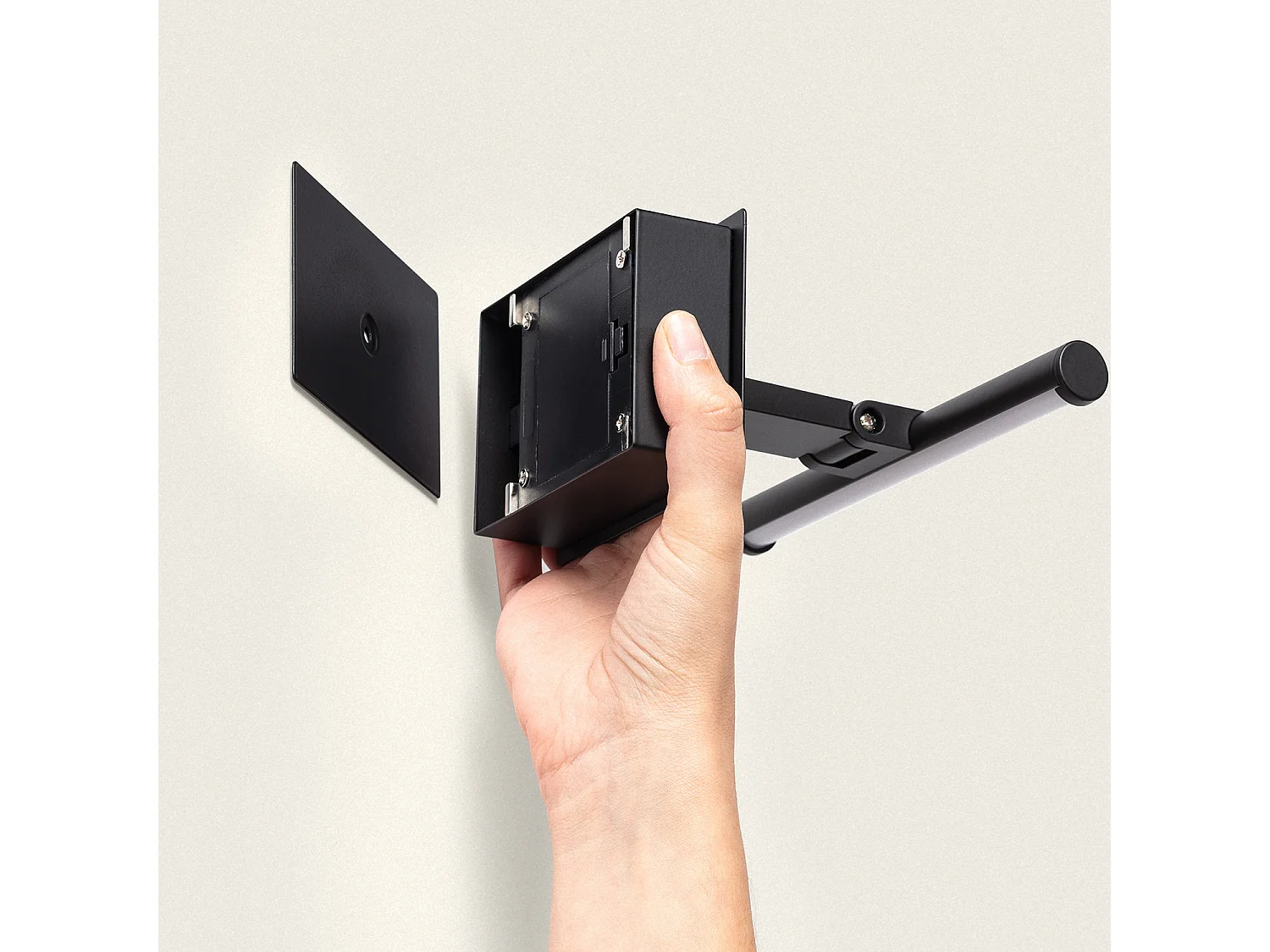 Applique LED pour Cadres 1,6W Slimlight à Piles Noir mat