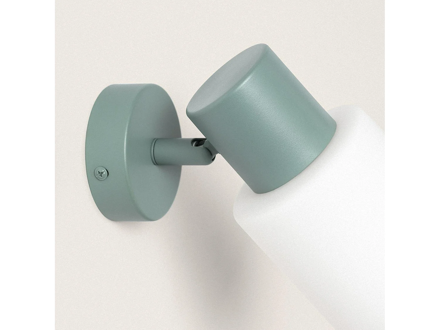 Applique Murale Orientable Métal et Verre Zion Vert Céladon