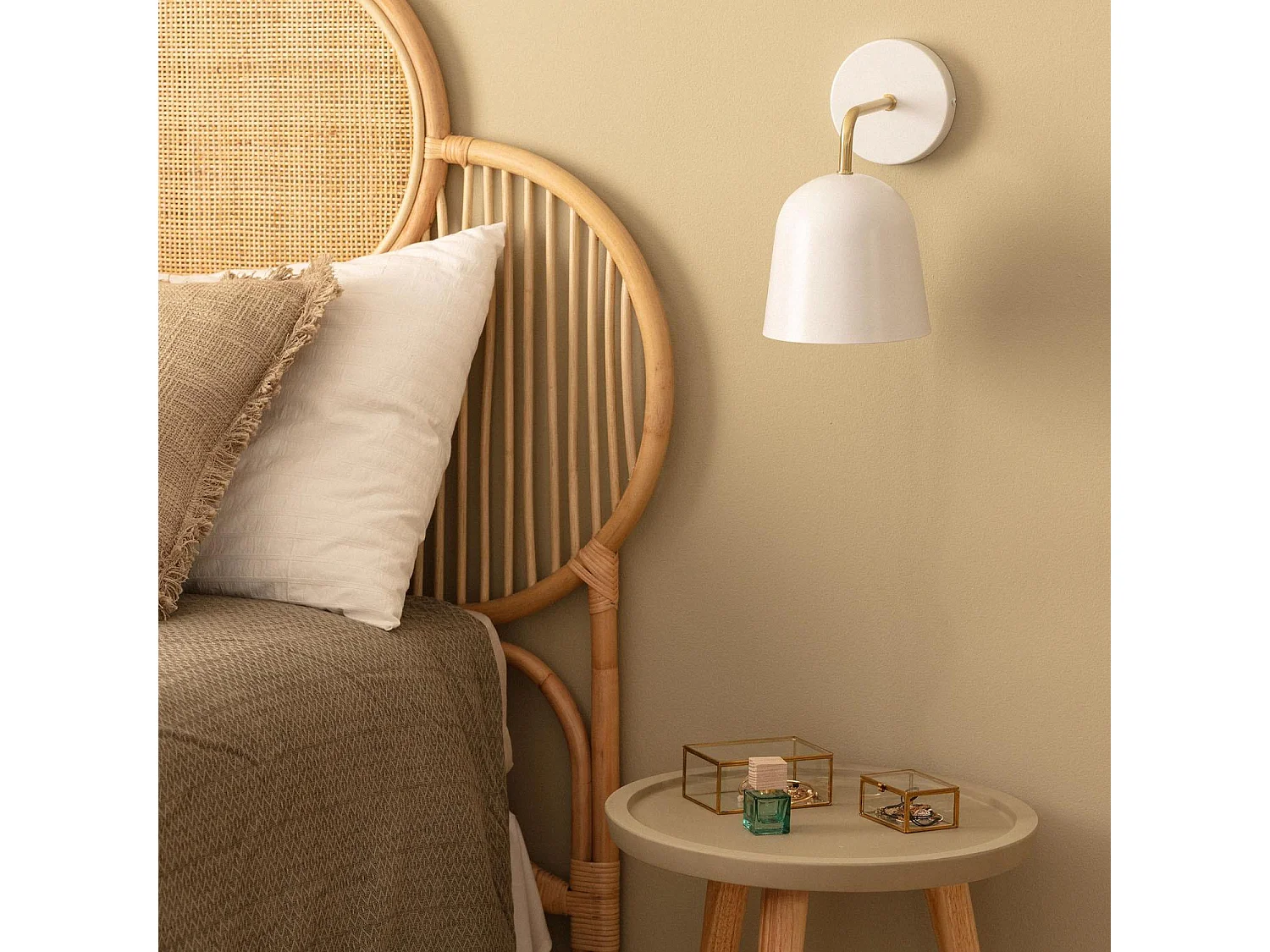 Lampe Murale Métal Giorgia Blanc