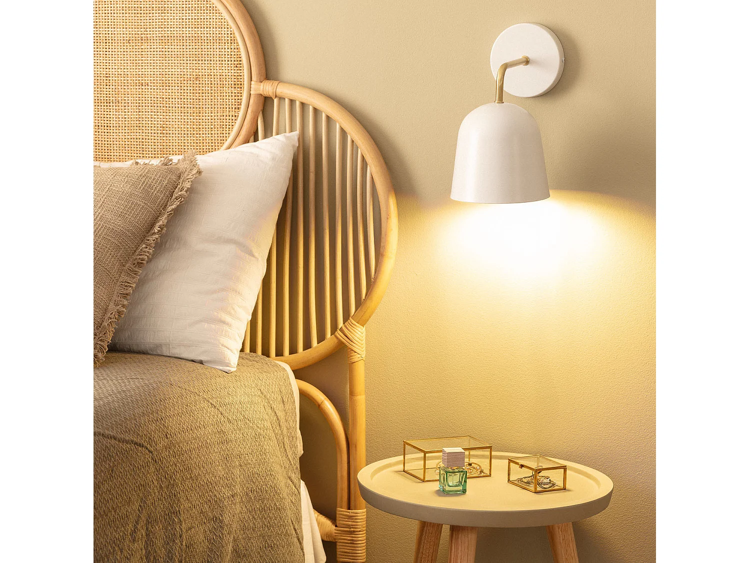 Lampe Murale Métal Giorgia Blanc