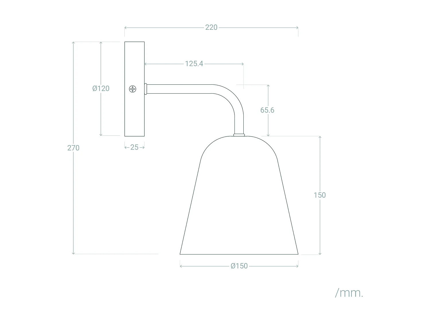 Lampe Murale Métal Giorgia Blanc