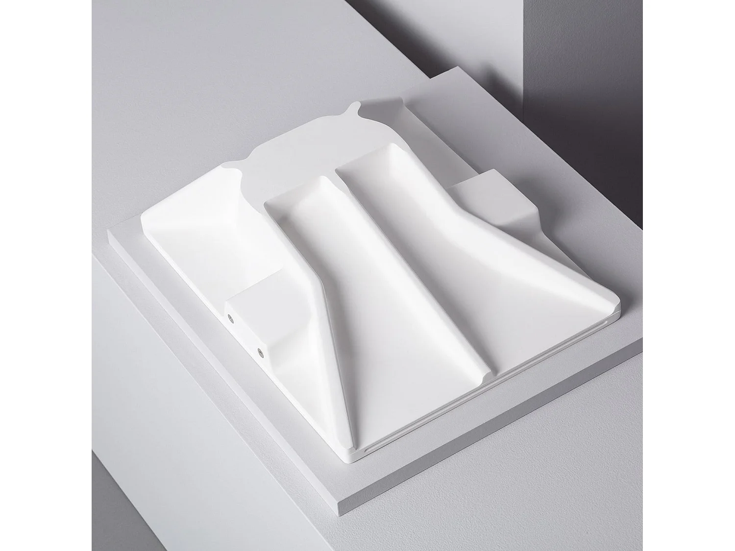 Aplique de Pared Integración Escayola/Pladur para Bombilla LED GU10 / GU5.3 Corte 353x293 mm Blanco