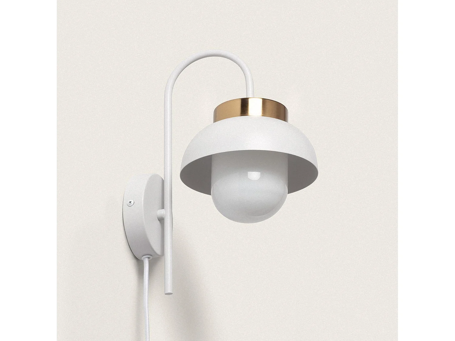 Lampada da Parete Metallo Geri Bianco