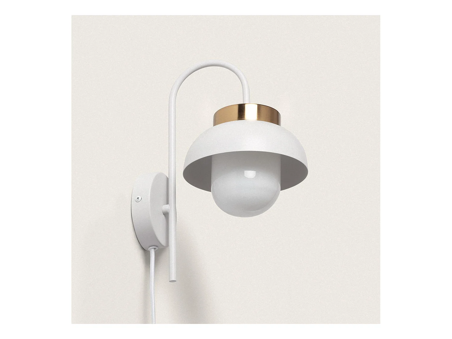Lampe Murale Métal Geri Blanc