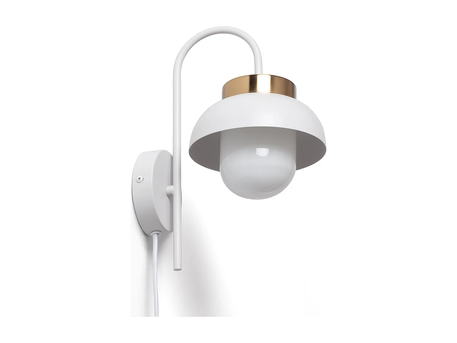 Lampe Murale Métal Geri Blanc