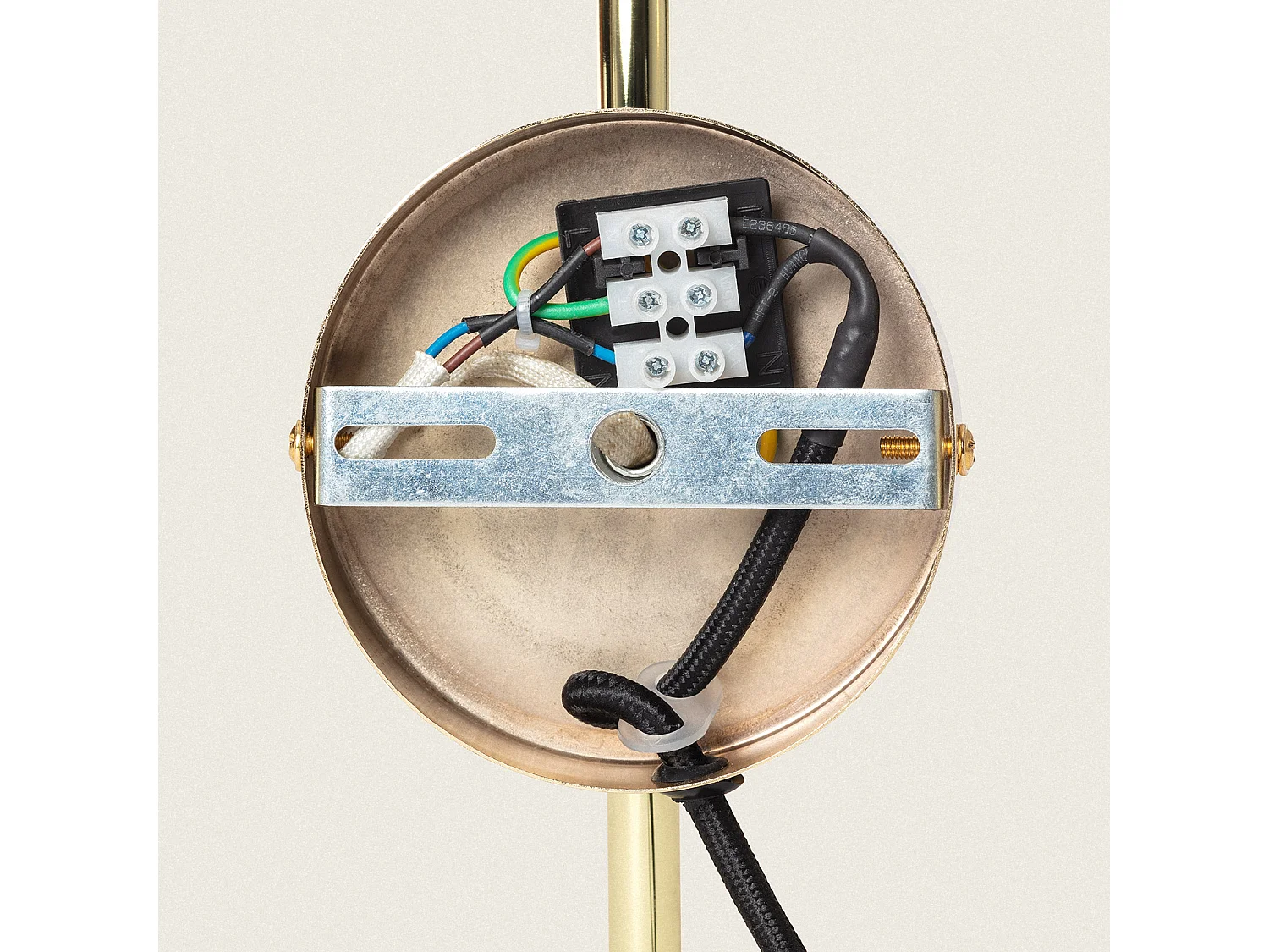 Lampe Murale Métal et Verre Baudelaire  Ambre / Vert