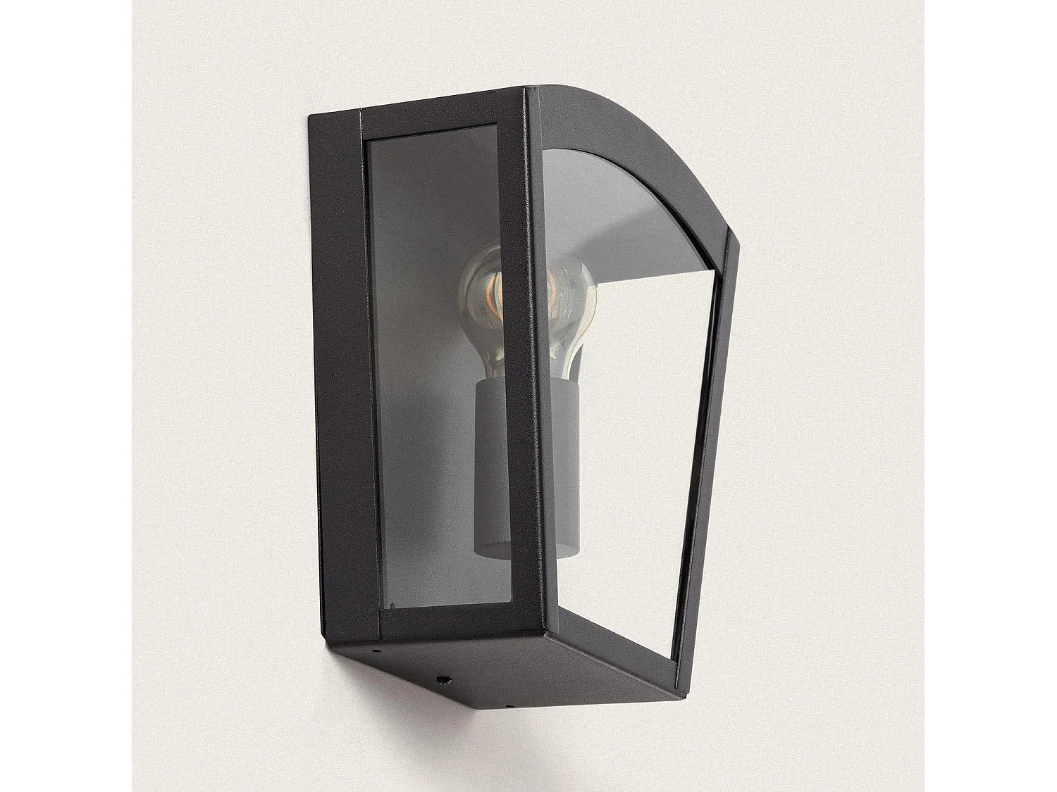 Applique da Parete per Esterni Acciaio Inox Zinnia Nero