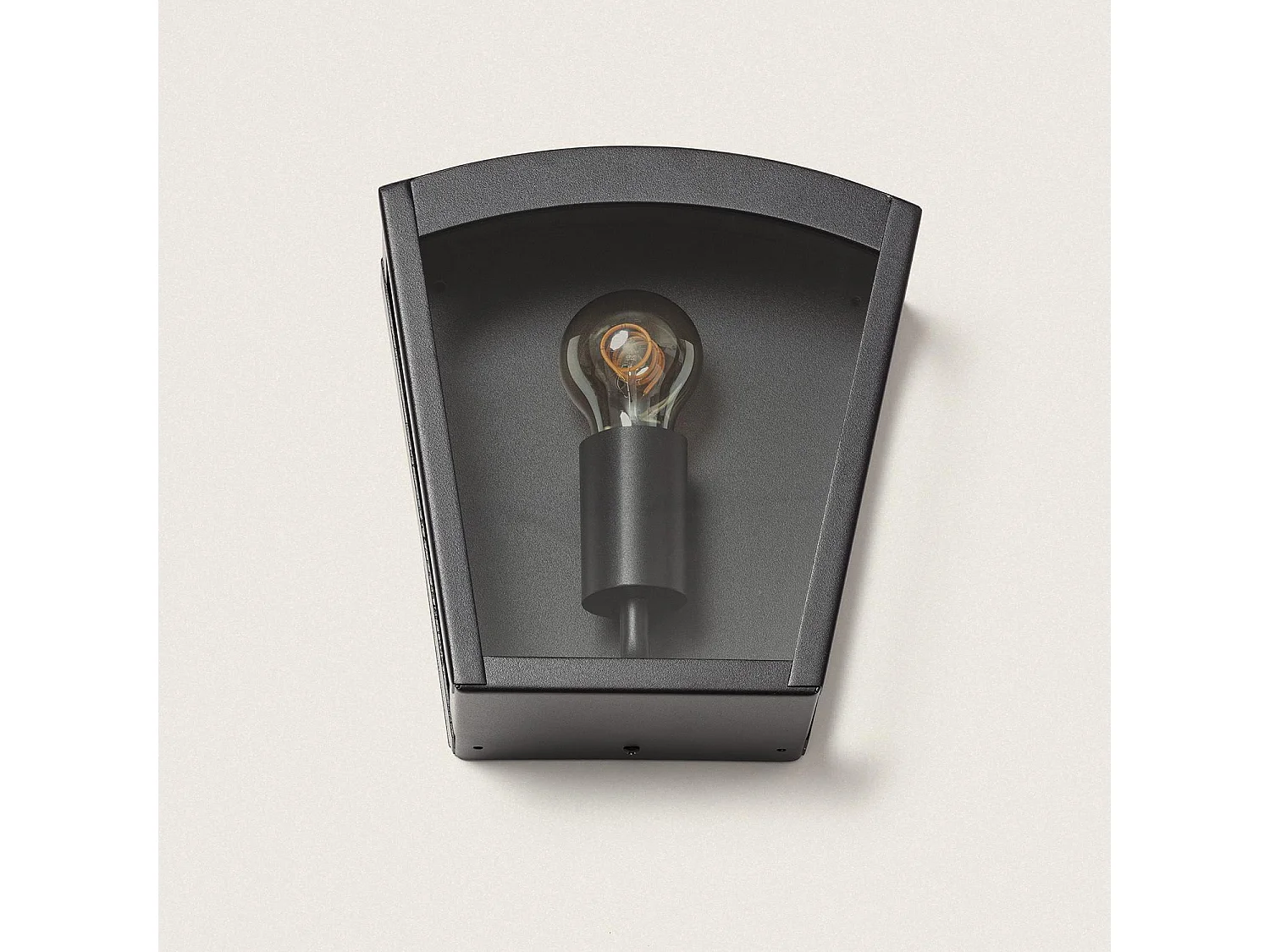 Applique Murale Extérieure Acier Inoxydable Zinnia Noir