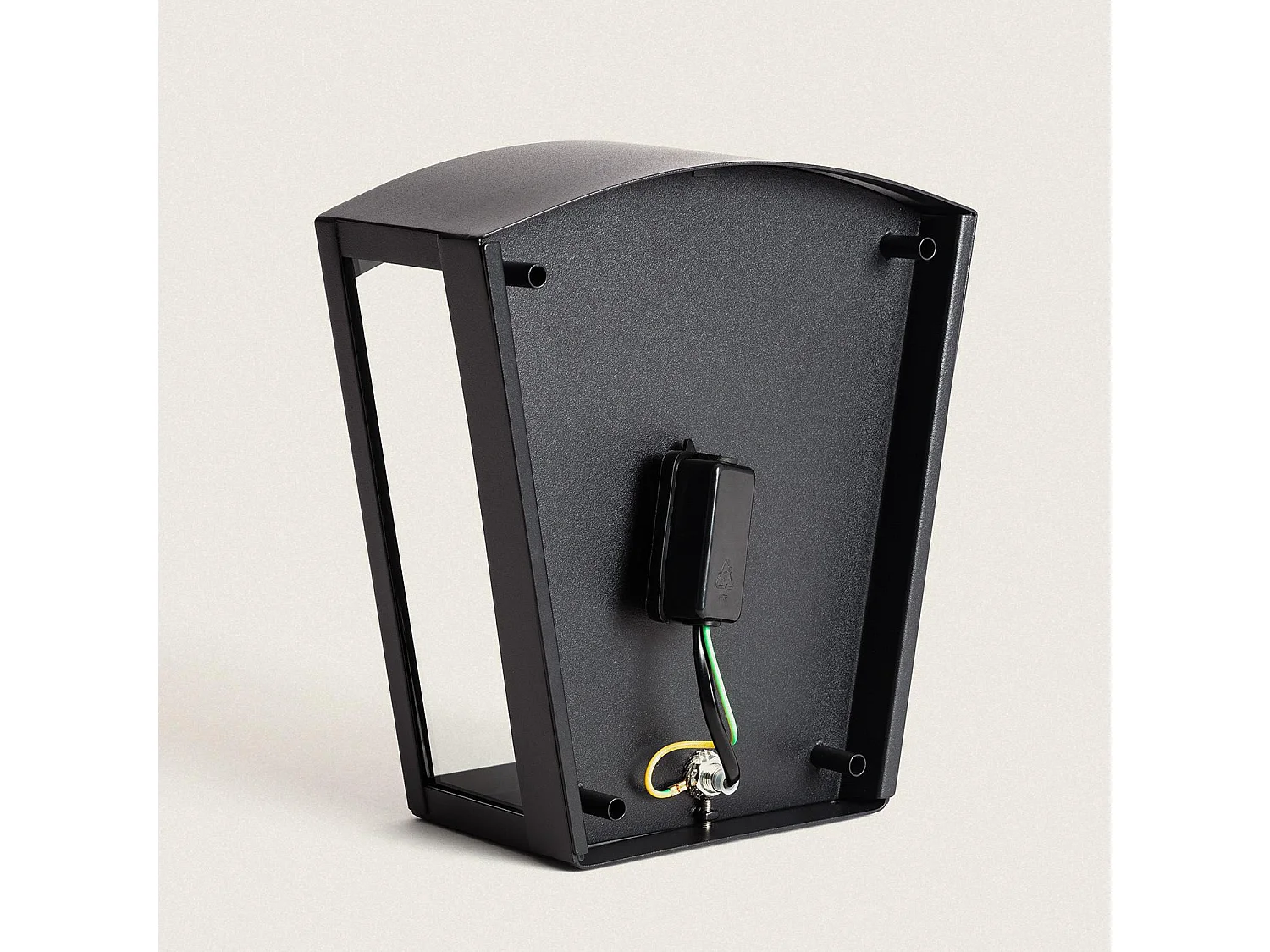 Applique Murale Extérieure Acier Inoxydable Zinnia Noir