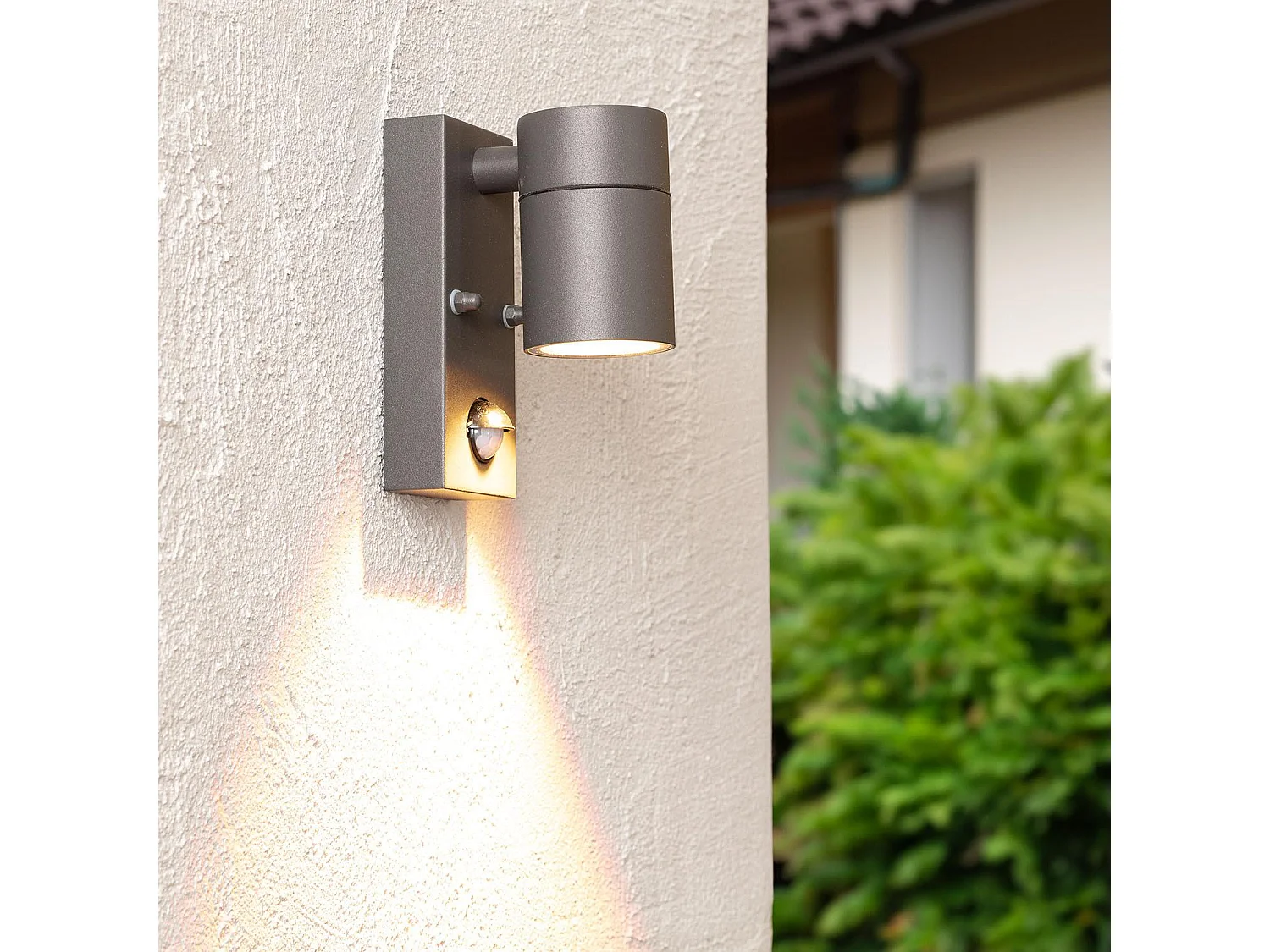 Applique Murale Extérieure Acier Inoxydable avec Capteur PIR Stone Anthracite