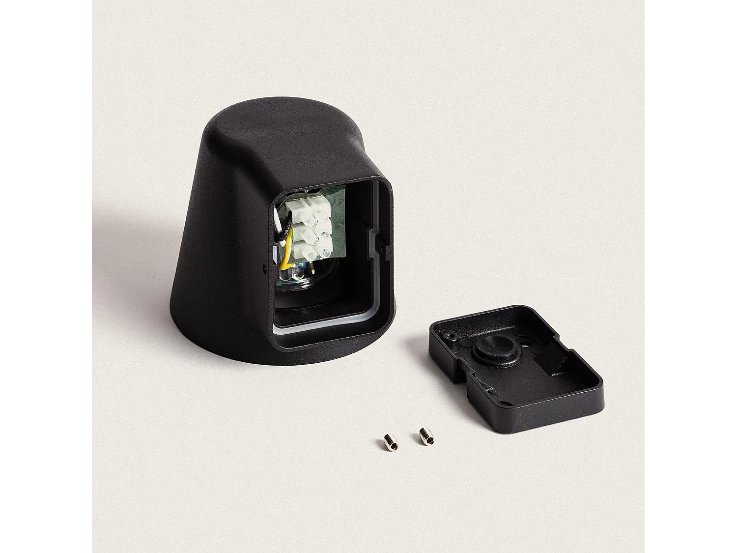 Applique Murale Extérieure Aluminium Darjan  Noir mat