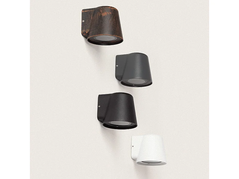 Applique Murale Extérieure Aluminium Darjan Oroco II Noir mat