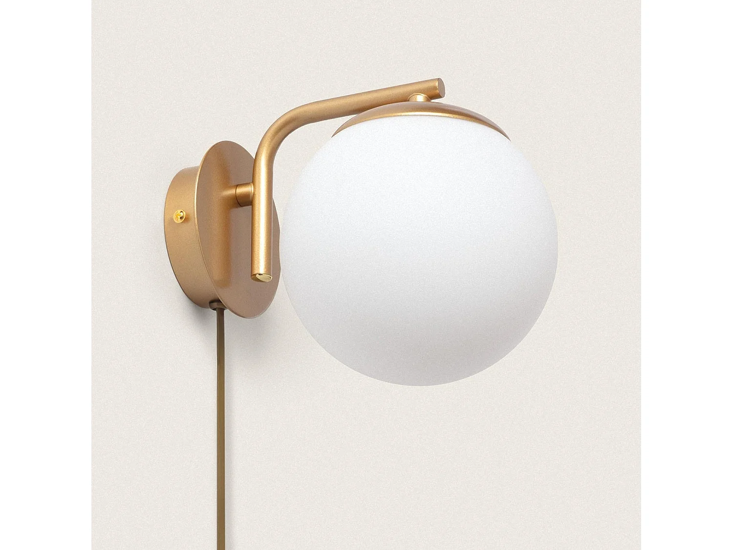 Lámpara de Pared de Metal y Cristal Moonlight Cosmic Dorado