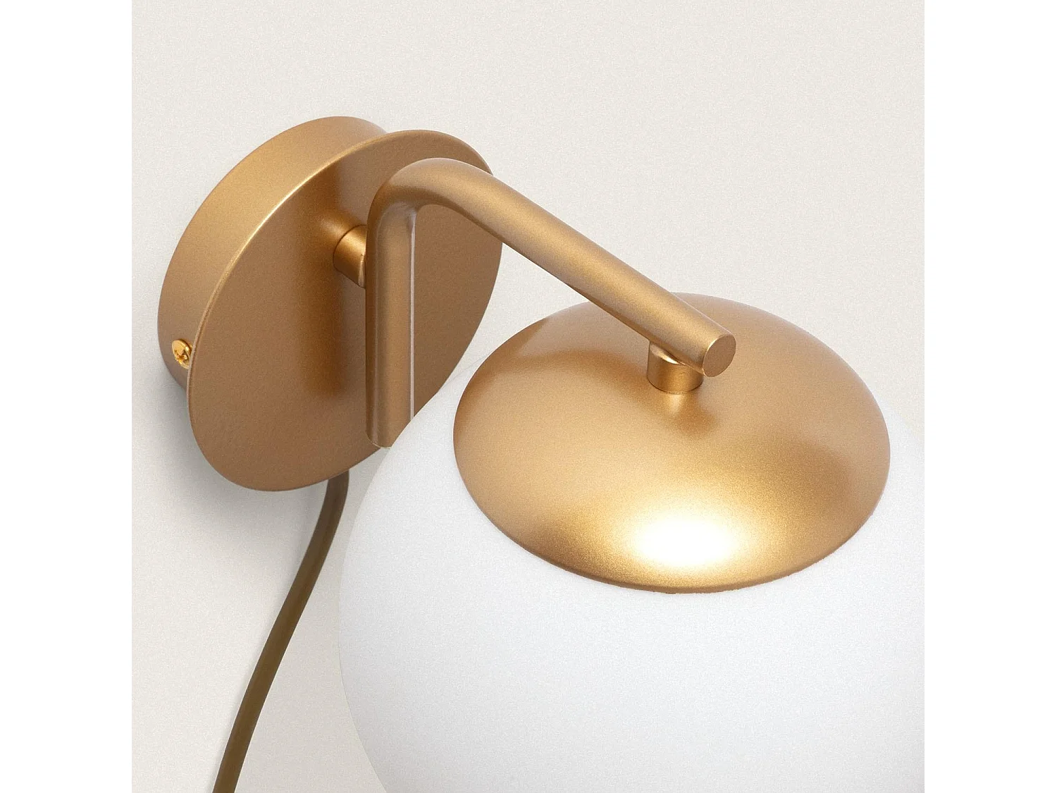 Lámpara de Pared de Metal y Cristal Moonlight Cosmic Dorado