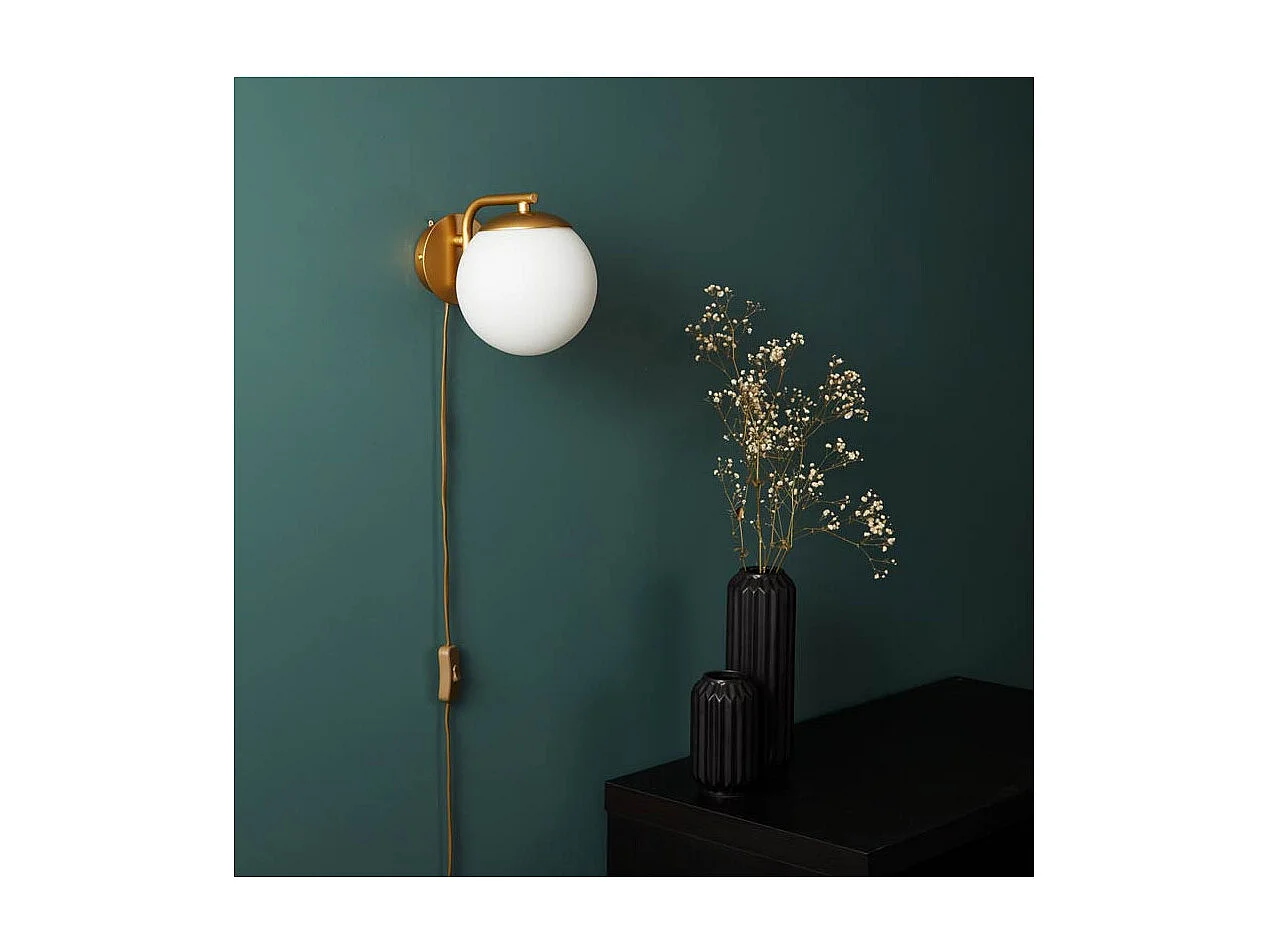 Lámpara de Pared de Metal y Cristal Moonlight Cosmic Dorado