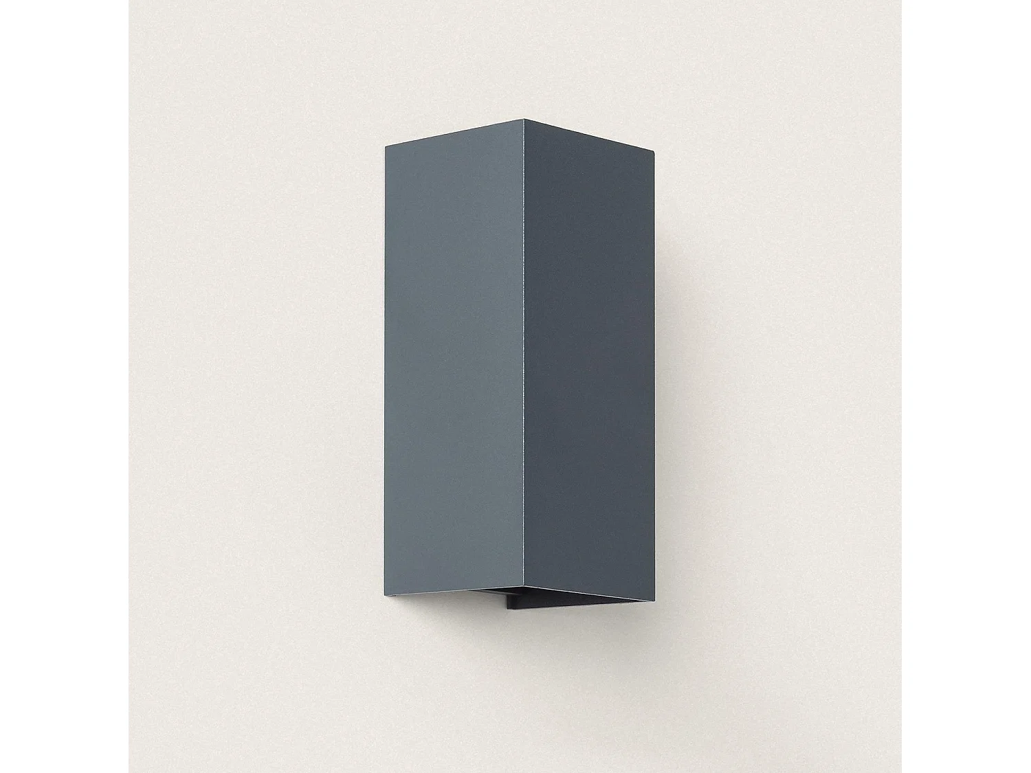 Aplique de Pared Exterior LED 10W Aluminio Iluminación Doble Cara CCT Seleccionable Denny Square Large Antracita