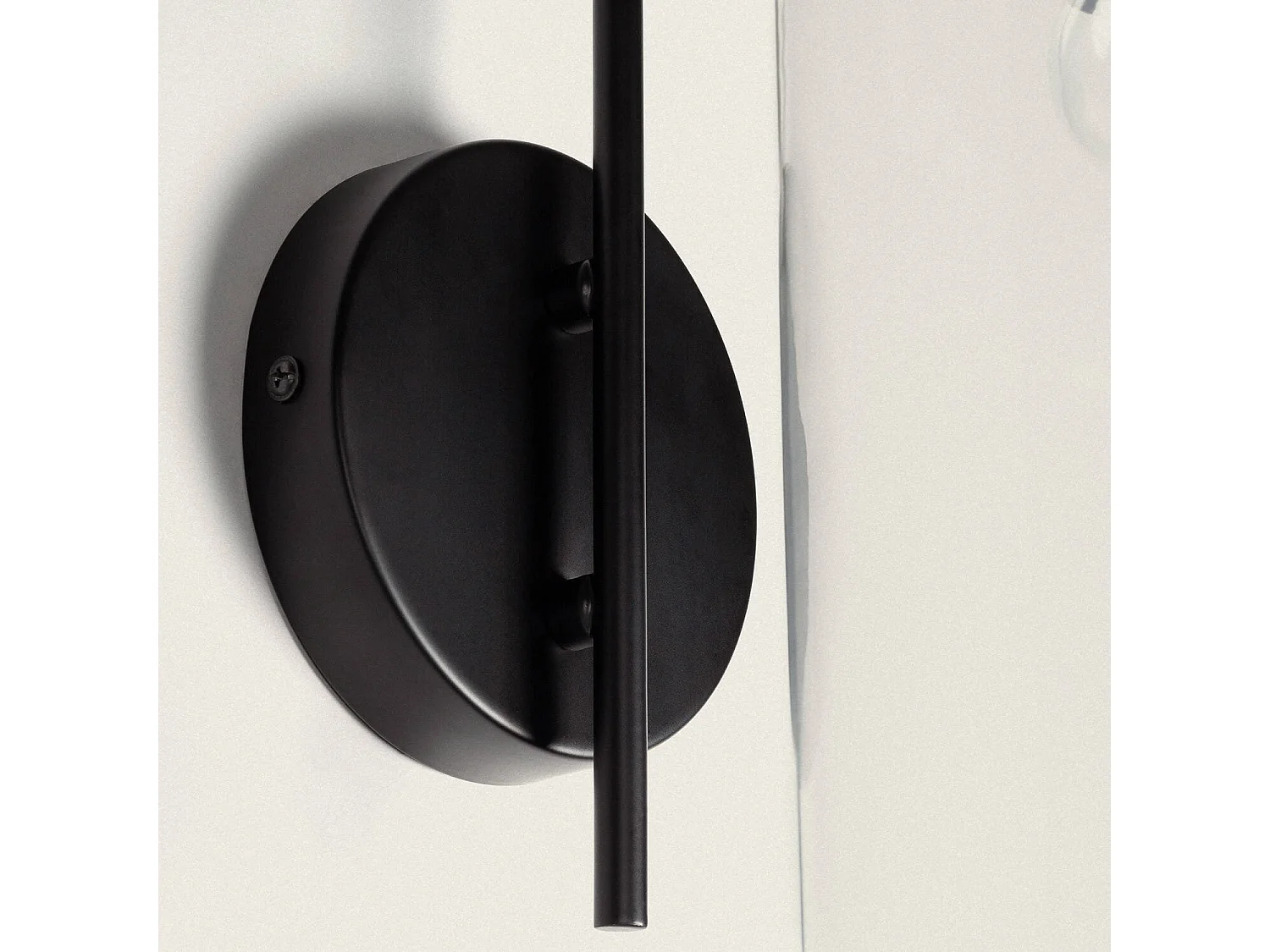 Applique da Parete Esterno Metallo e Vetro Dubah Nero