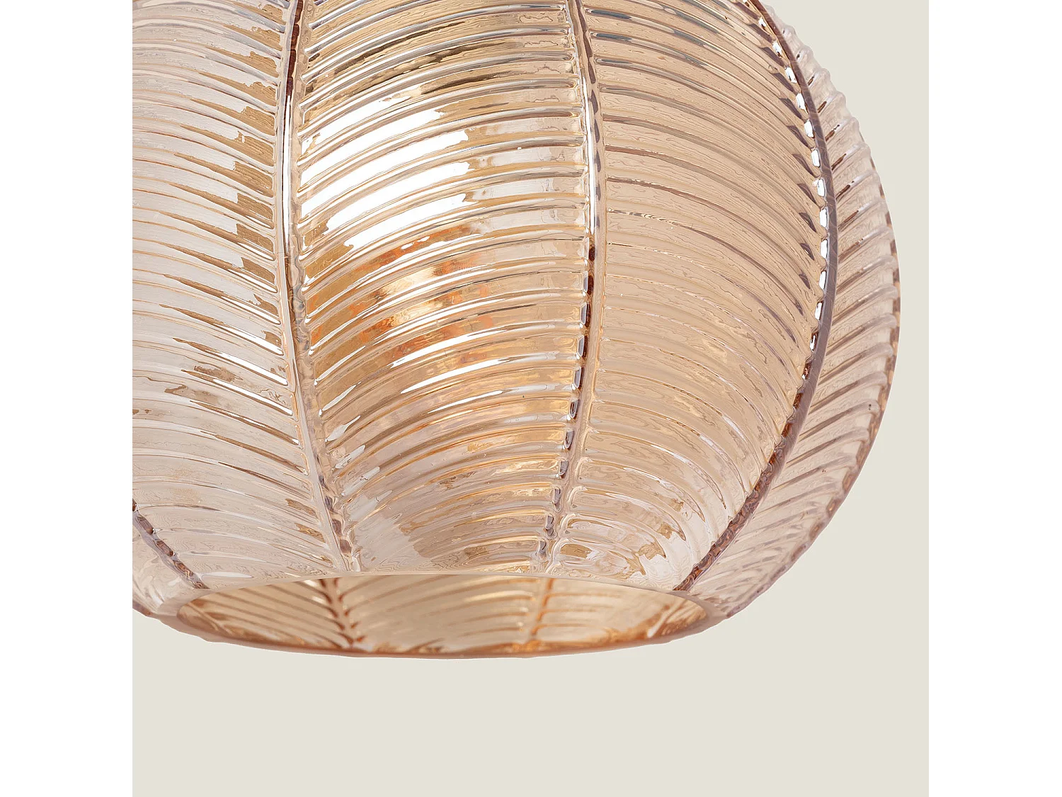 Lampe Murale Métal et Verre Klimt Ambre