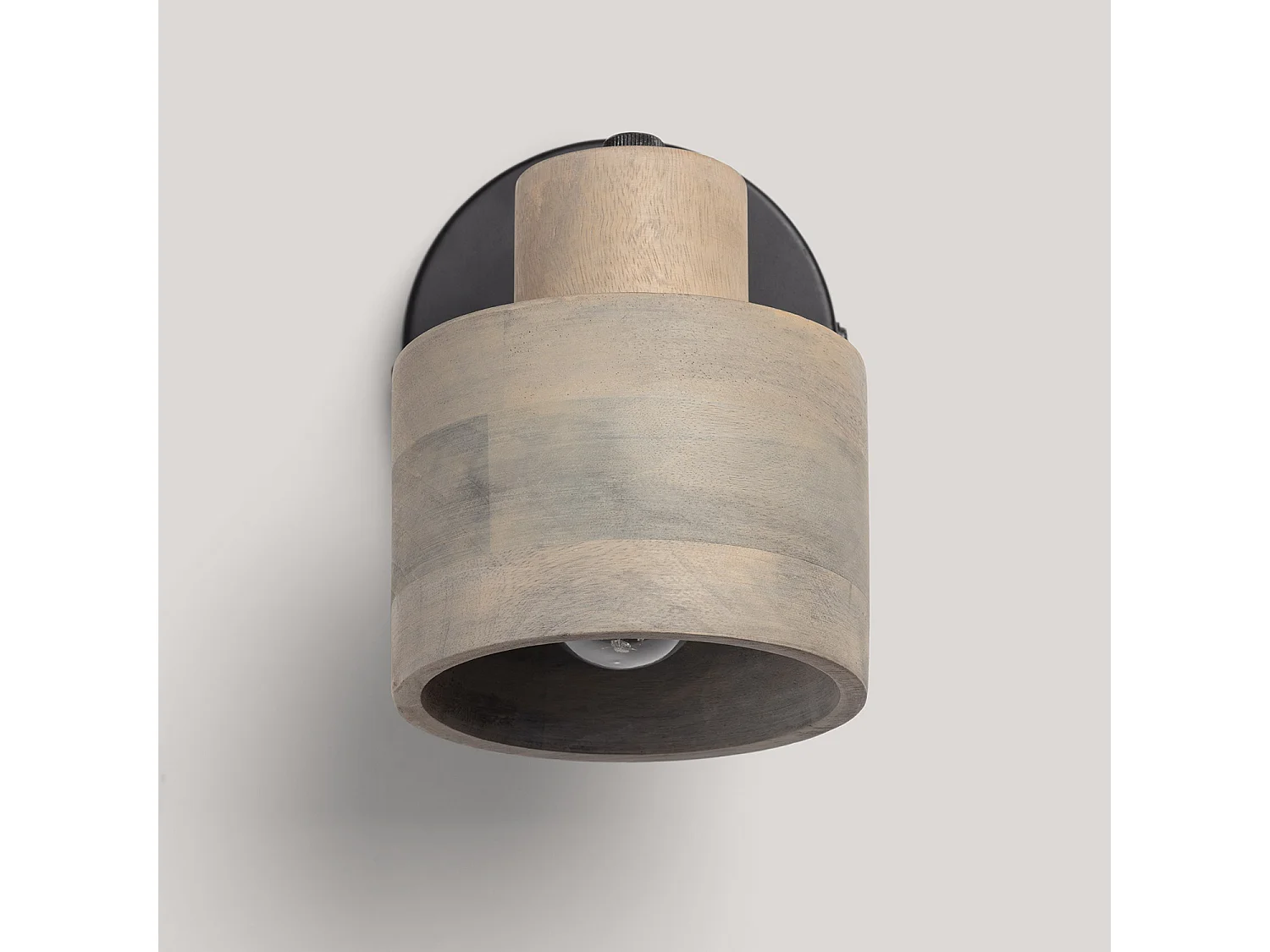 Applique Murale Bois Elba ILUZZIA Gris