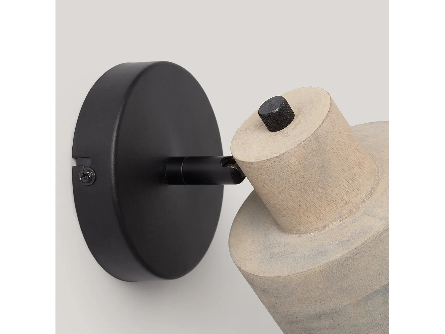 Applique Murale Bois Elba ILUZZIA Gris