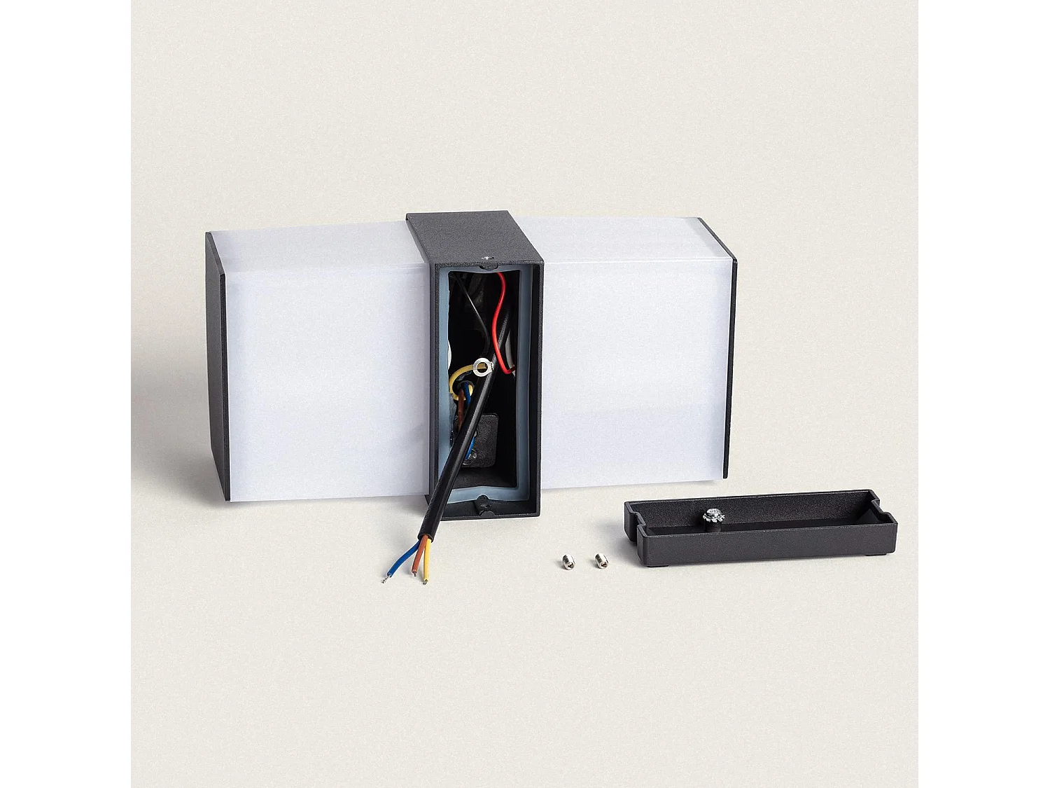 Applique Murale LED Extérieure 12W Aluminium en Saillie Berdy Duo Noir