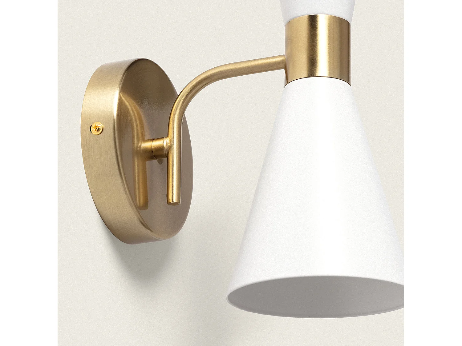 Lampada da Parete Metallo White Jigger Bianco