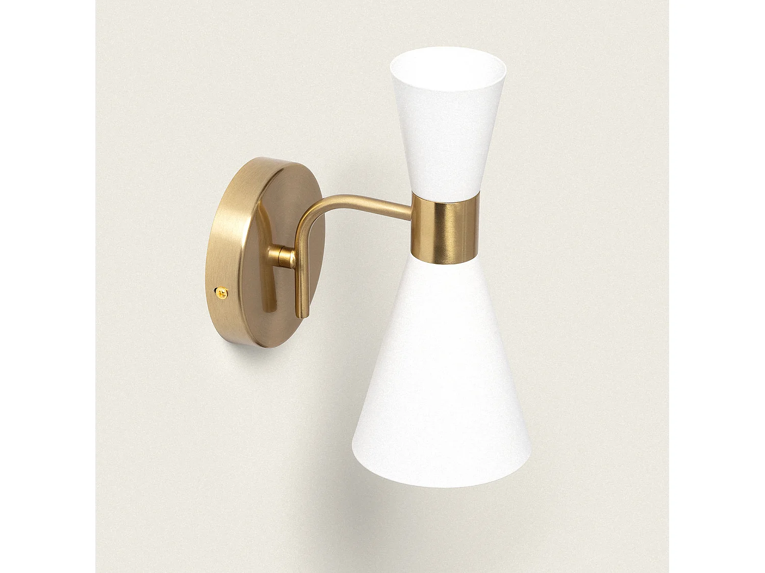 Lampada da Parete Metallo White Jigger Bianco