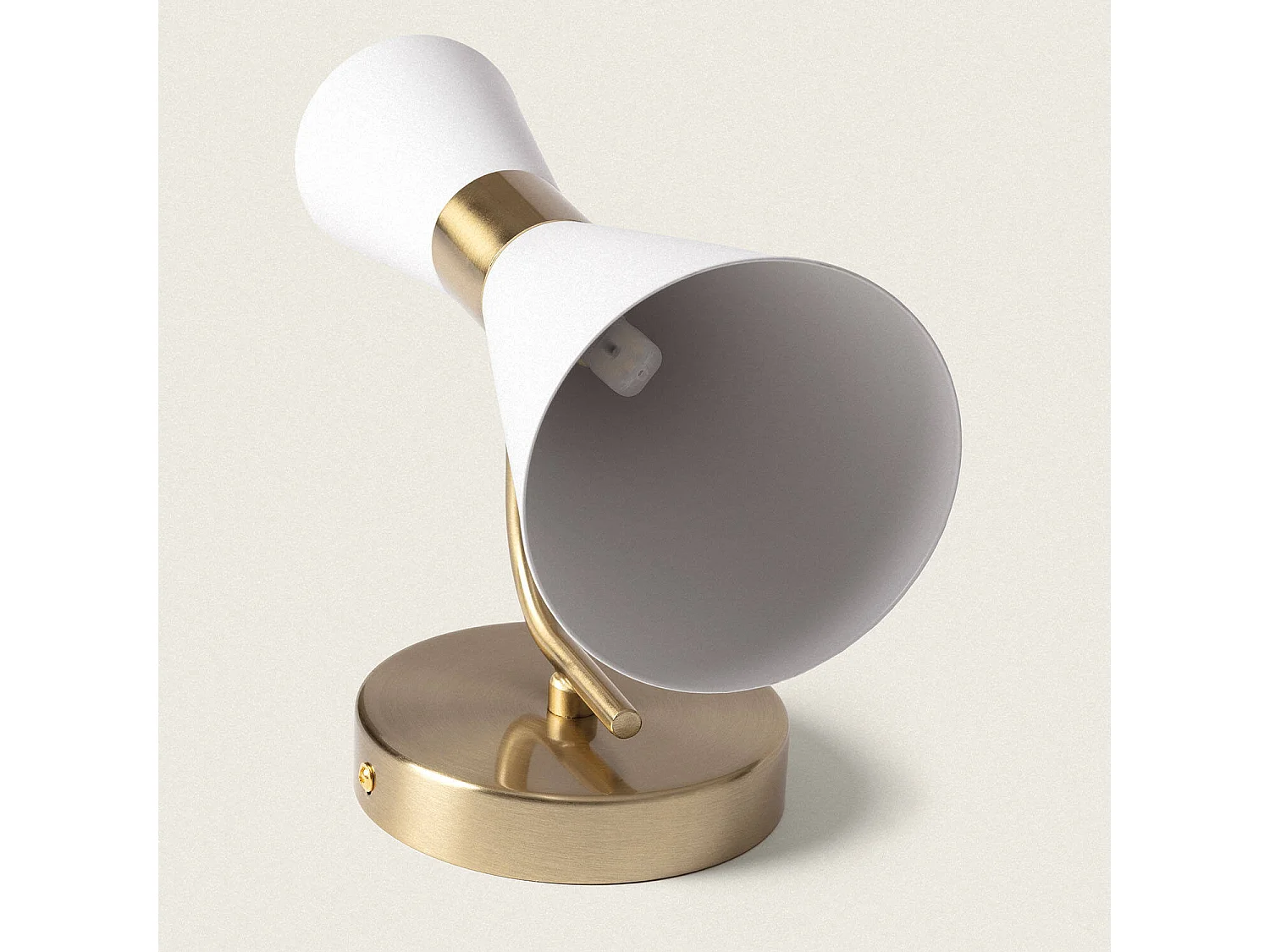 Lampada da Parete Metallo White Jigger Bianco