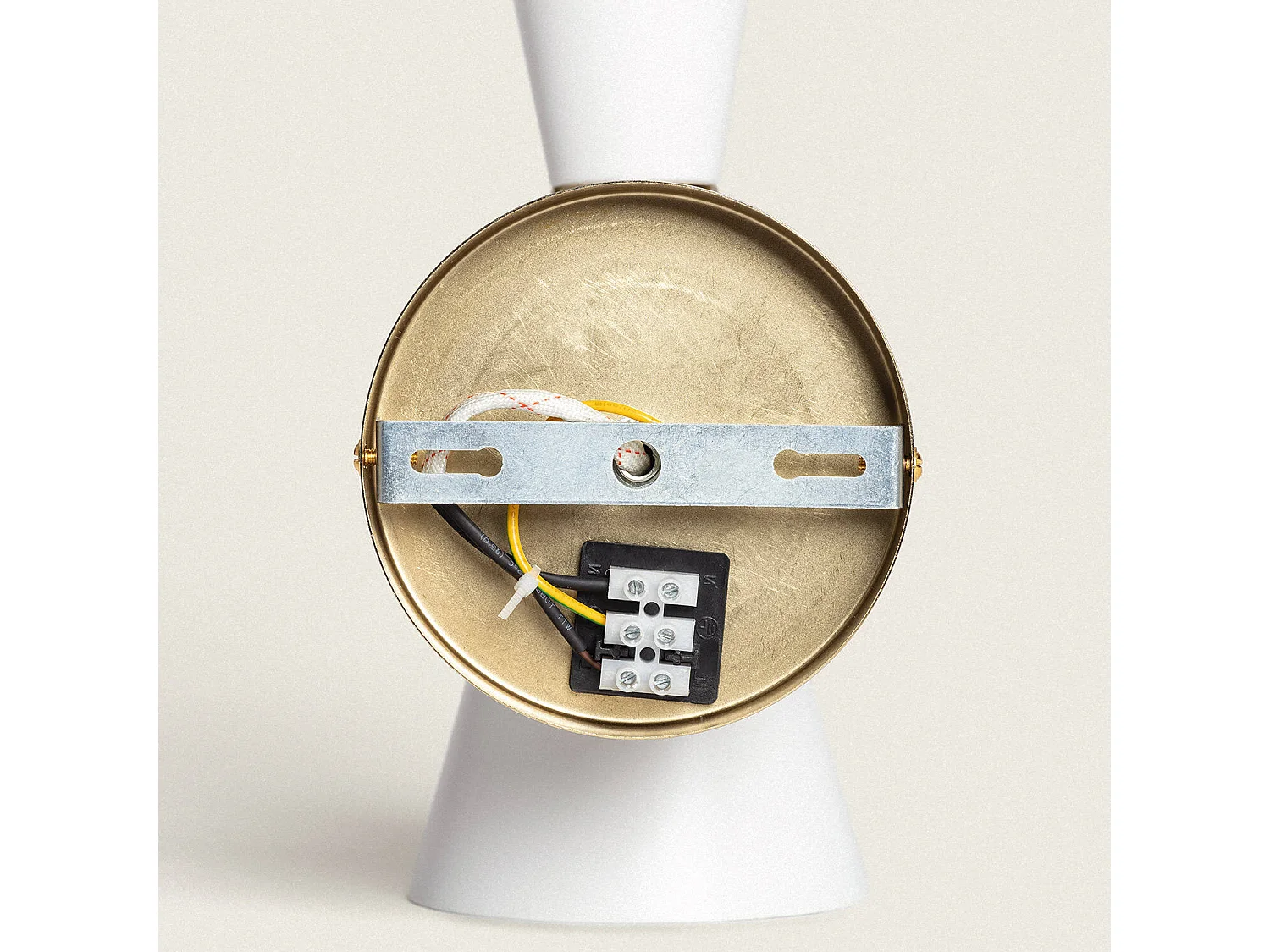 Lampada da Parete Metallo White Jigger Bianco