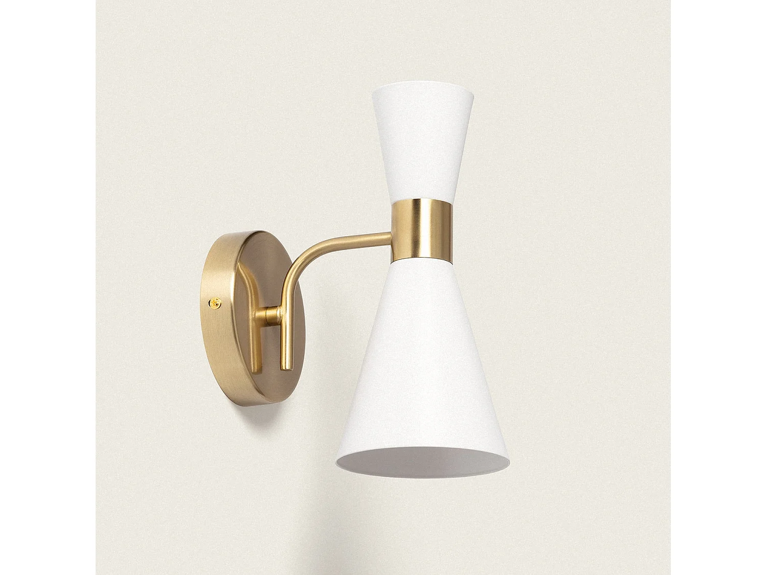 Lampada da Parete Metallo White Jigger Bianco