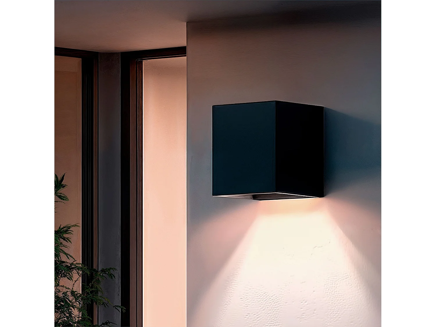 Applique da Parete per Esterno LED 10W Alluminio CCT Selezionabile Zephyr Antracite