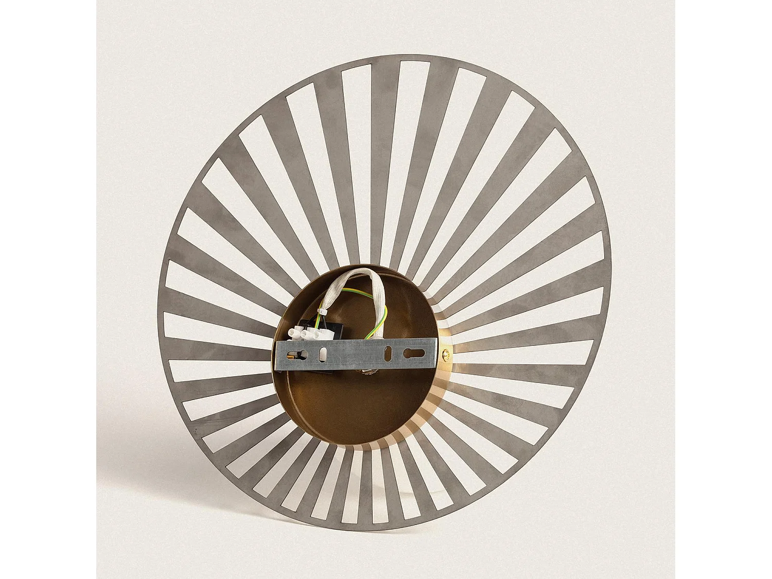 Aplique de Pared de Metal y Cristal Becquer Dorado