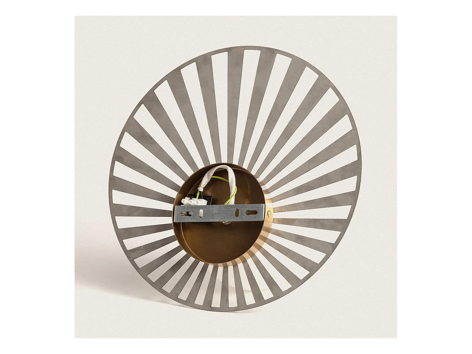 Aplique de Pared de Metal y Cristal Becquer Dorado