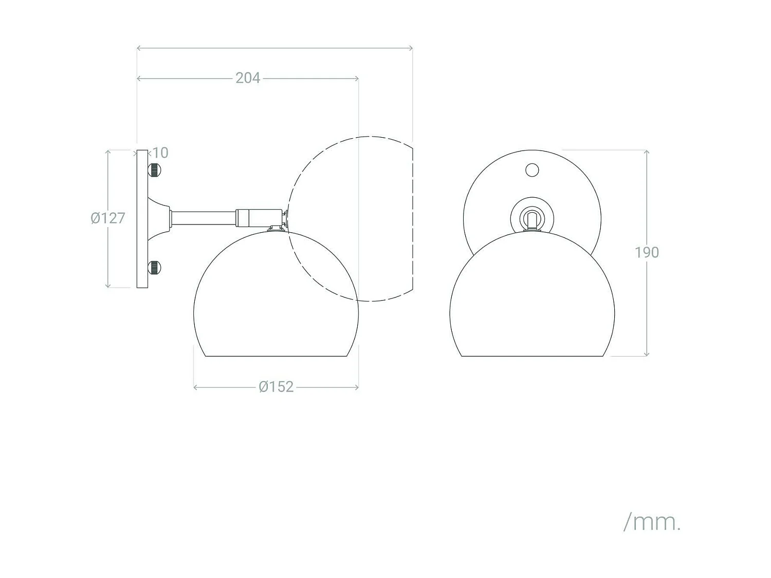 Lampe Murale Métal Belta Noir