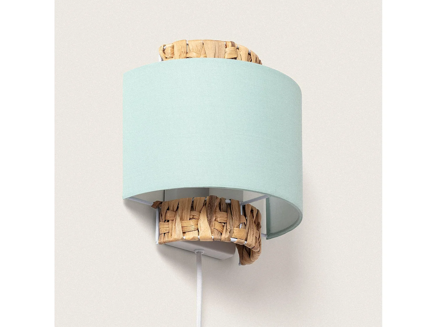 Applique Murale Fibres Naturelles Orléans Vert Céladon