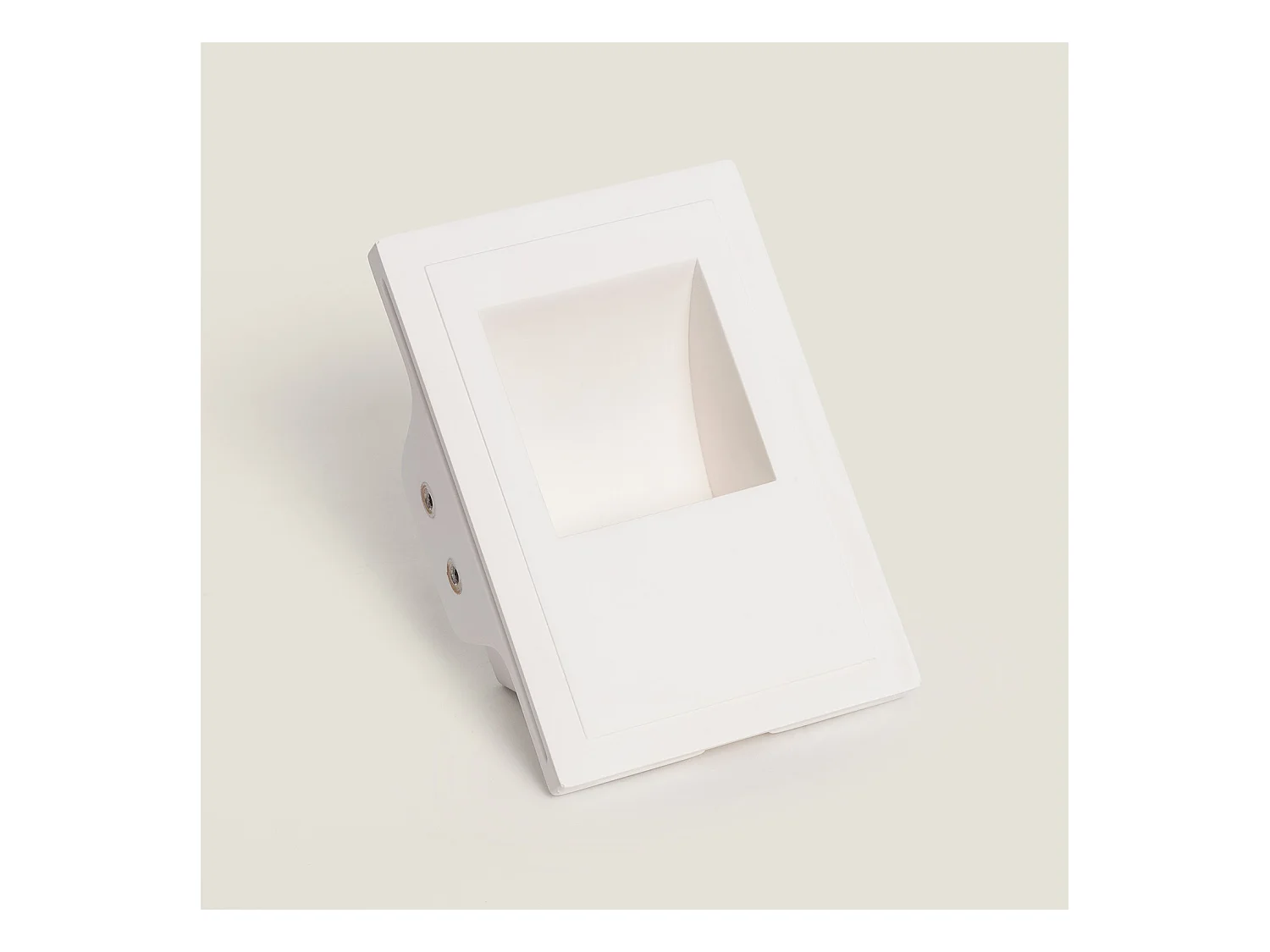 Applique Murale Intégration Plâtre/Placo pour Ampoule LED GU10 PAR11 Coupe 103x148 mm Blanc