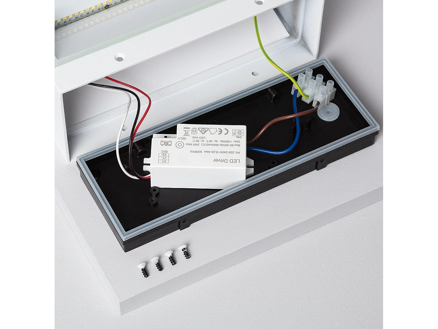 Aplique de Pared Exterior LED 18W de Aluminio Iluminación Doble Cara CCT Seleccionable Gropius Blanco