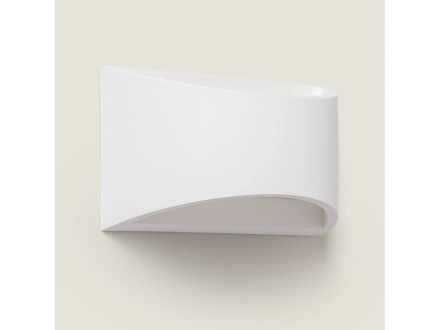 Aplique de Pared de Yeso Fosty Blanco