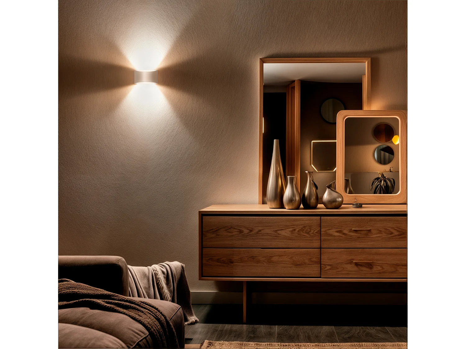 Aplique de Pared de Yeso Fosty Blanco