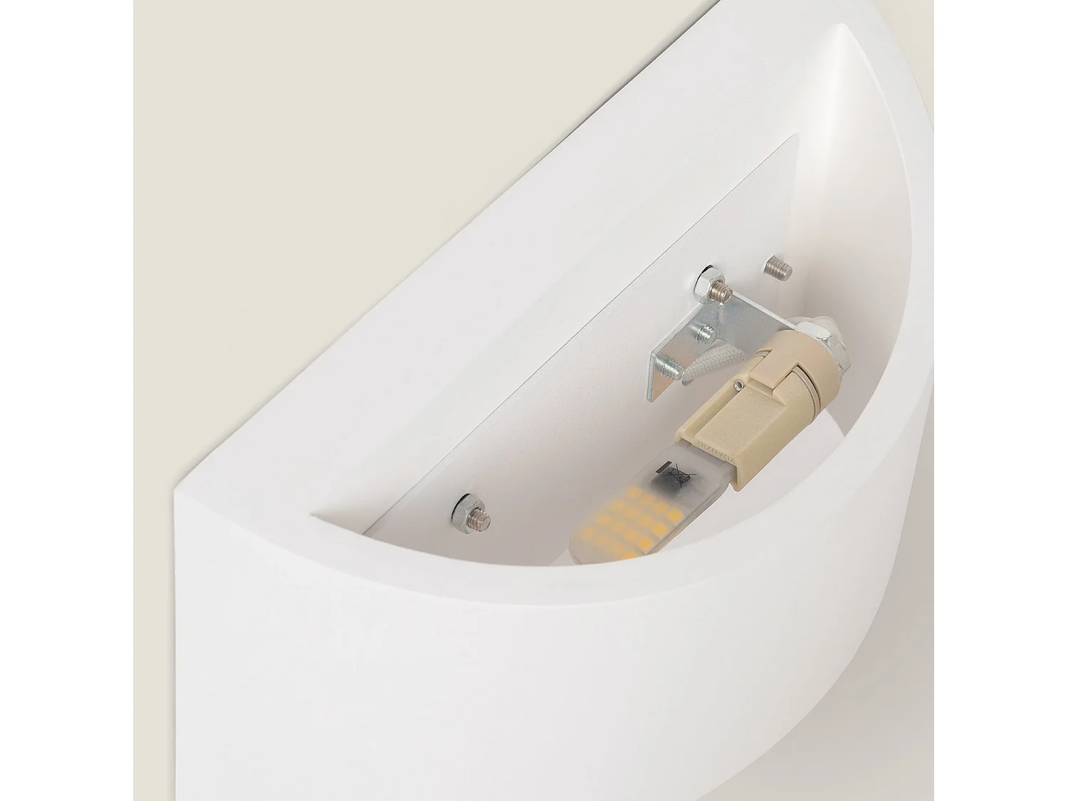 Applique Murale Plâtre Fosty  Blanc