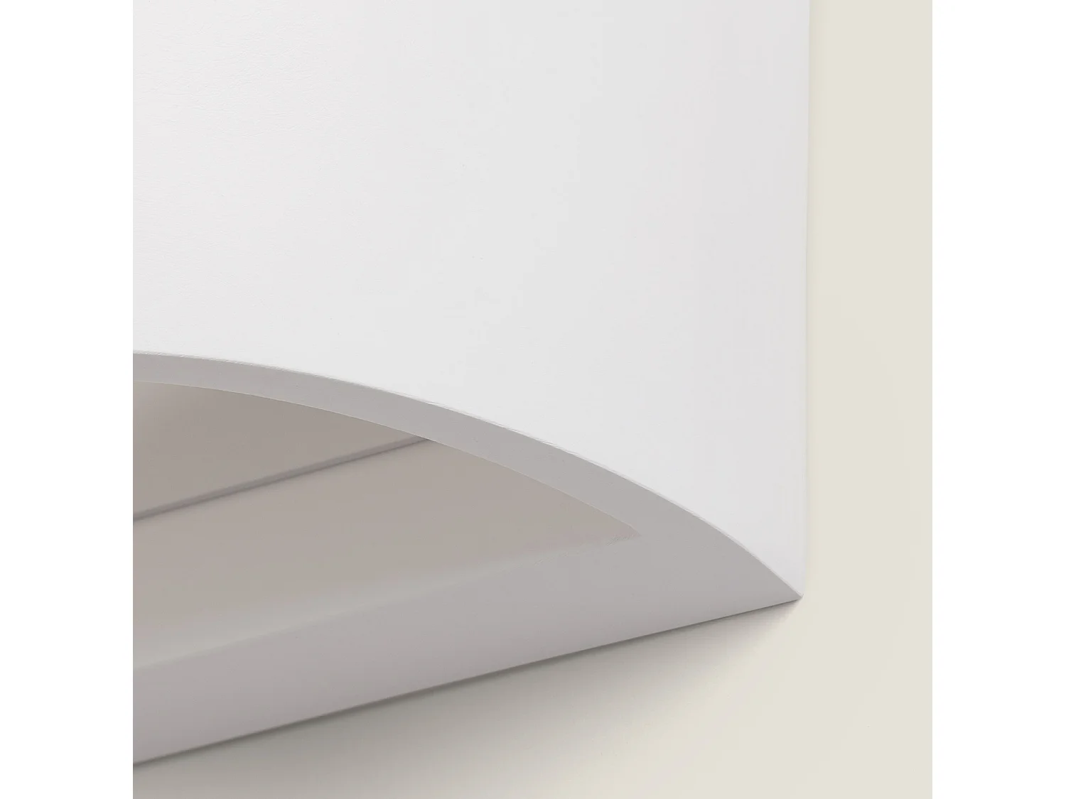 Applique da Parete in Gesso Fosty Bianco