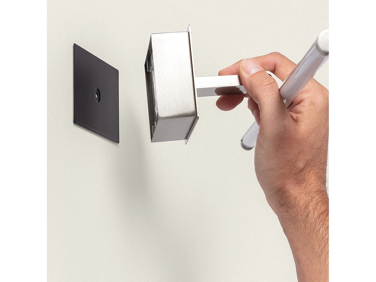 Applique LED pour Cadres 1,8W Slimlight à Piles Nickel