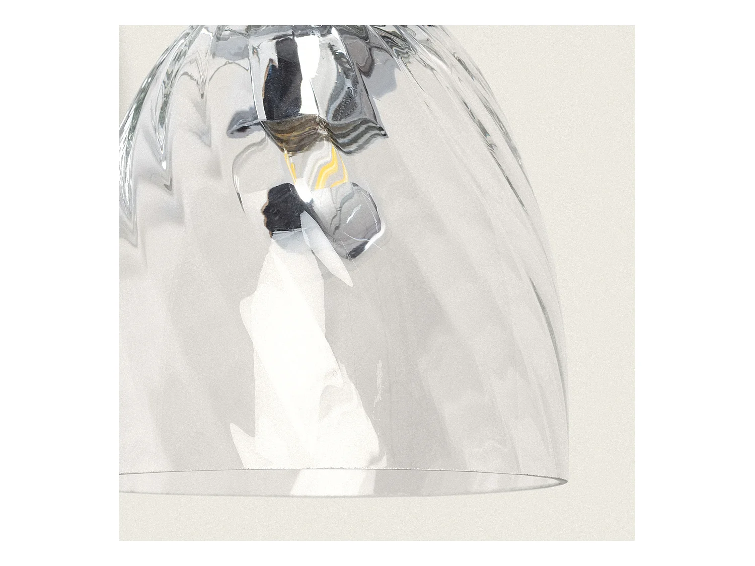 Lampada da Parete Metallo e Vetro Kutja Argento