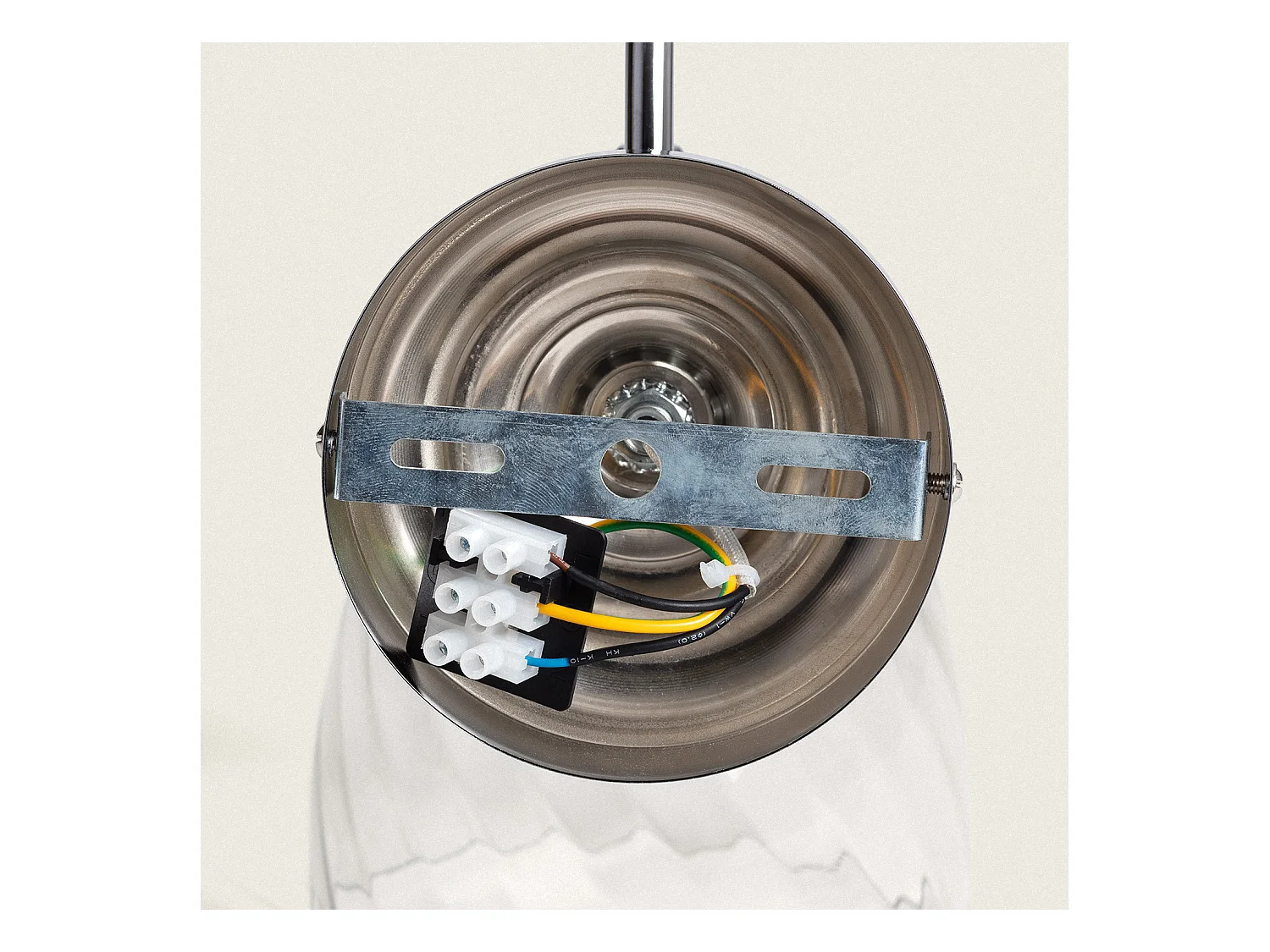 Lampada da Parete Metallo e Vetro Kutja Argento