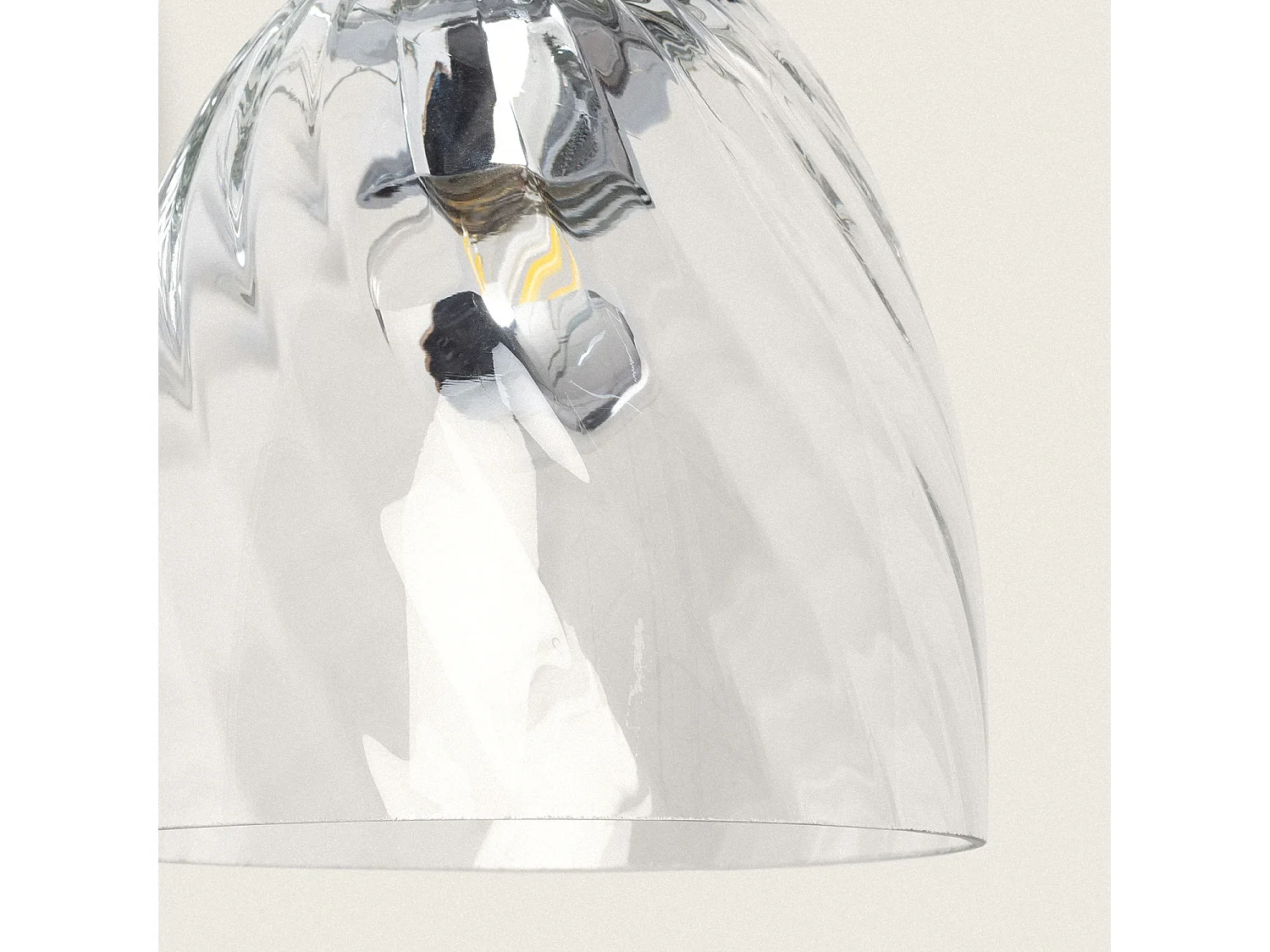 Applique Murale Métal et Verre Kutja Argent