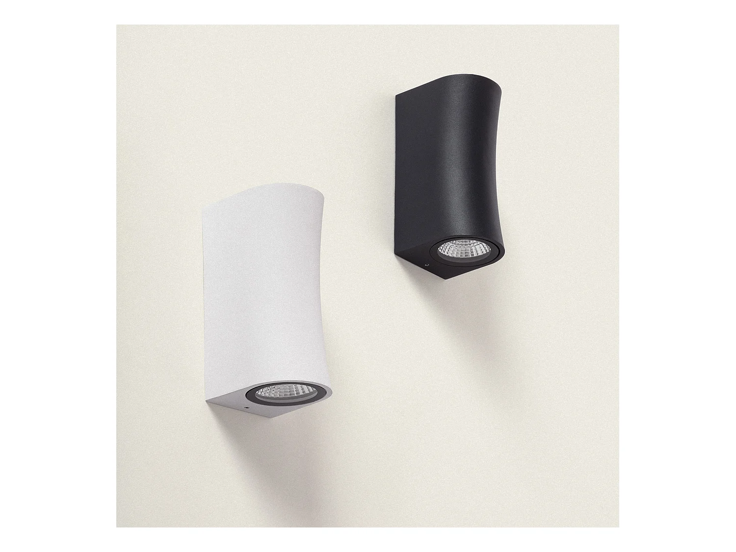 Applique da Parete per Esterni LED 6W Alluminio Superficie Hallek Nero