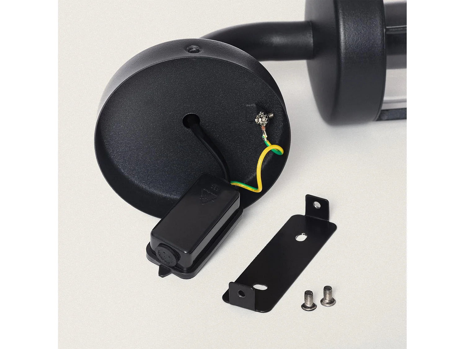 Aplique de Pared Exterior Acero Inoxidable Logan Negro