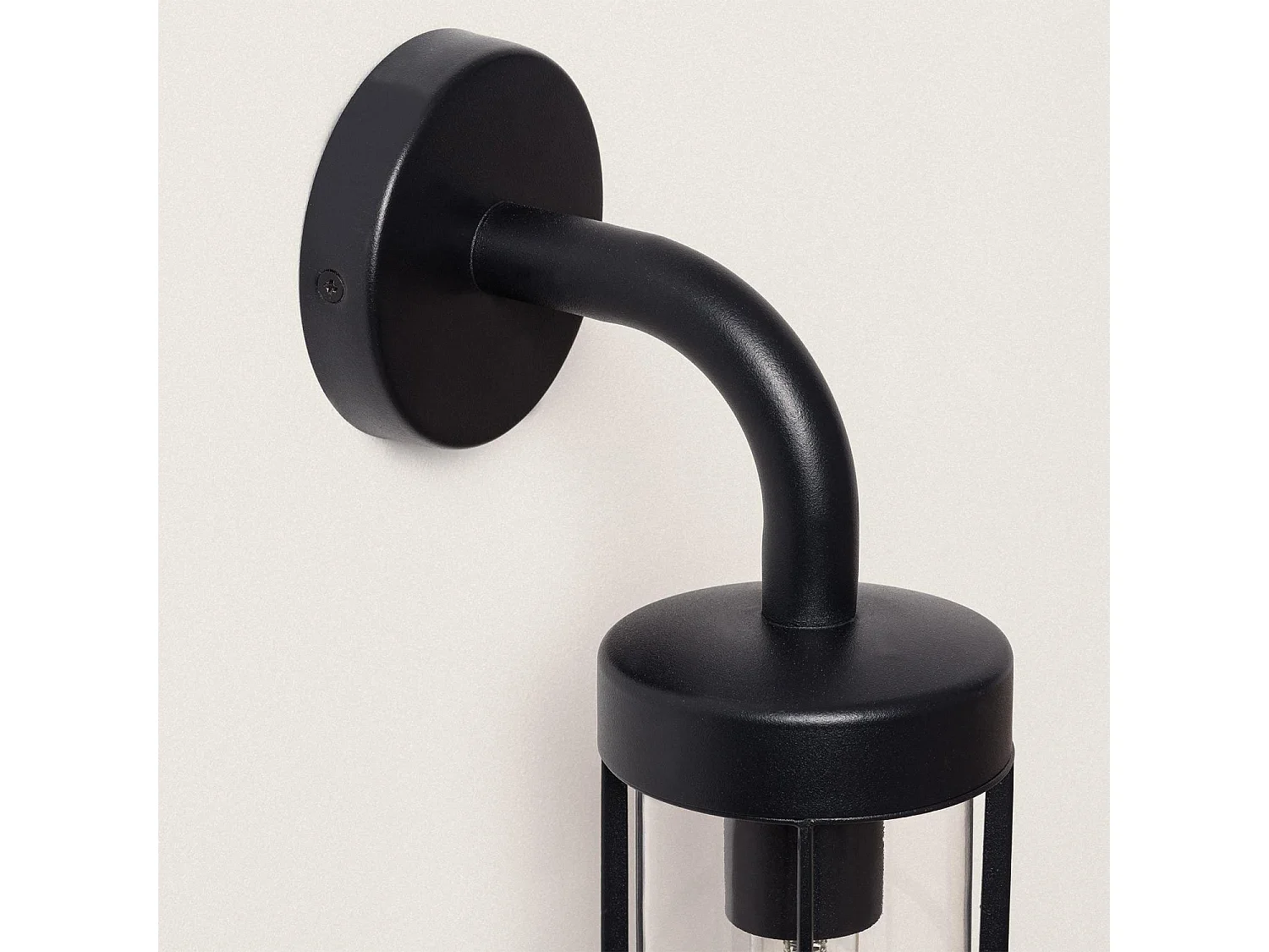 Aplique de Pared Exterior Acero Inoxidable Logan Negro